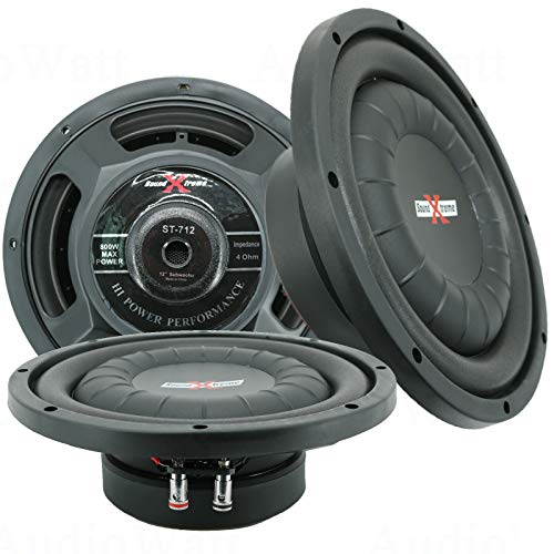 1x SoundXtreme ST-712 12 Inch Sub 800 Watts Max Power Car Audio Shallow-Mount Ultra Slim Truck Competition 12 1x SoundXtreme ST-712 12 Inch Sub 800 Watts Max Power Car Audio Shallow-Mount Ultra Slim Truck Competition 12